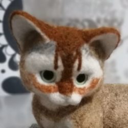 Продолжаю валять реального котёнка из шерсти